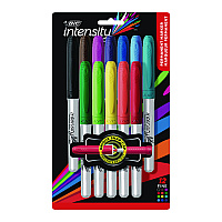 BIC Intensity Fine Tip Permanent Marker, Fine Bullet Tip, Assorted Colors, Dozen (GPMAP12NAST)