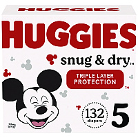 Huggies&reg; Snug and Dry Diapers, Size 5, 27+ lbs., 132 Diapers (51517)