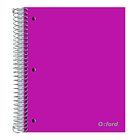 Oxford Three-Subject Notebook, 3 Subject, College Rule, Randomly Assorted Cover Color, (150) 11 x 9 Sheets (10586)