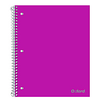 Oxford Poly One-Subject Notebook, 1 Subject, College Rule, Randomly Assorted Cover Color, (100) 11 x 9 Sheets (10590)