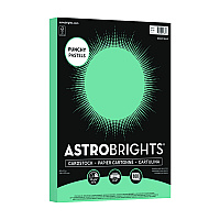Astrobrights Color Cardstock -"Punchy Pastels" Assortment, 65 lb Cover Weight, 8.5 x 11, Breezy Blue, 100/Pack (91784)