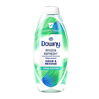 Downy Rinse and Refresh Liquid Fabric Softener, Cool Cotton Scent, 48 oz Bottle (3700091446)