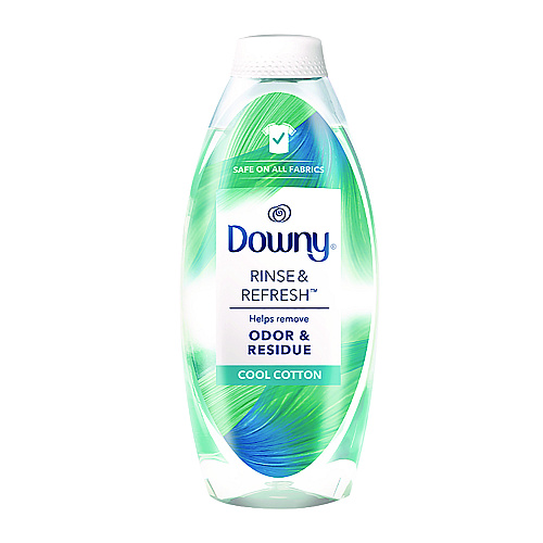 Downy Rinse and Refresh Liquid Fabric Softener, Cool Cotton Scent, 48 oz Bottle (3700091446)