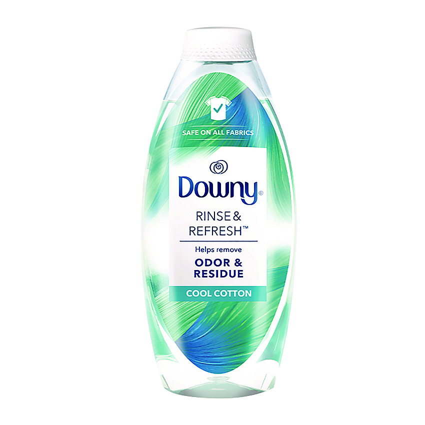 Downy Rinse and Refresh Liquid Fabric Softener, Cool Cotton Scent, 48 oz Bottle (3700091446)