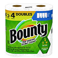 Bounty Select-a-Size Kitchen Roll Paper Towels, 2-Ply, 5.9 x 11, 90 Sheets/Roll, 2 Double Rolls/Pack (030772061220)