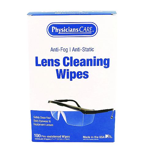 PhysiciansCare Lens Cleaning Wipe, 100/Box (91295)