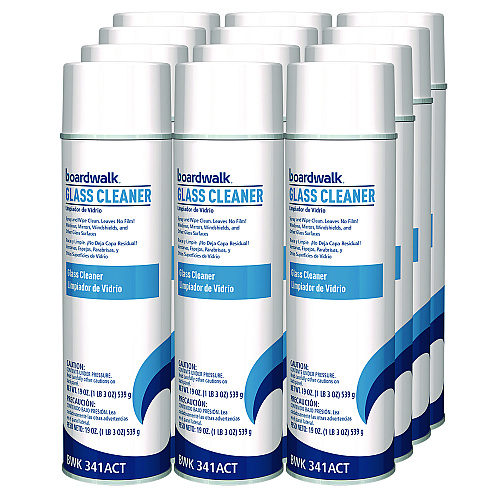 Boardwalk&reg; Heavy Duty Glass Cleaner, Sweet Scent, 20 oz, 12 Cans (BWK341ACT)