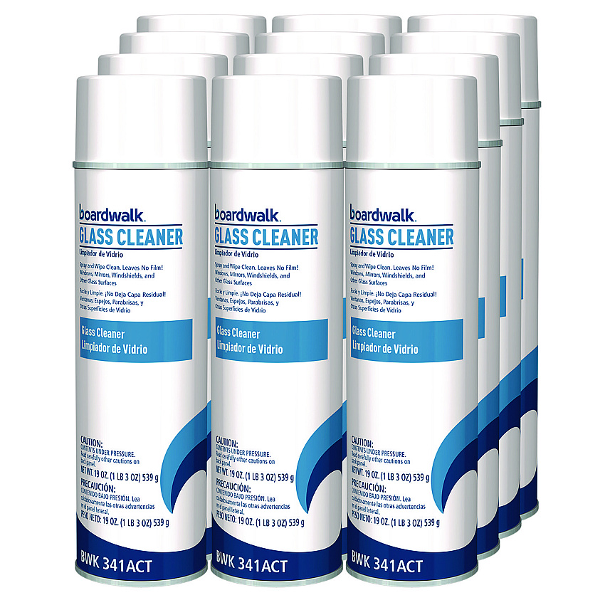Boardwalk&reg; Heavy Duty Glass Cleaner, Sweet Scent, 20 oz, 12 Cans (BWK341ACT)