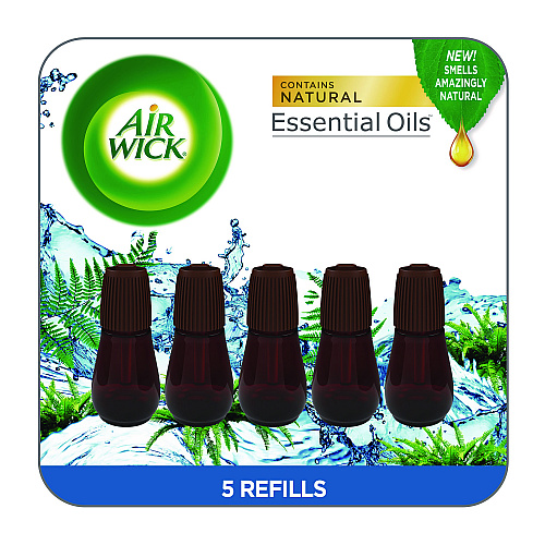Air Wick Essential Mist Refill, Fresh Waters, 0.67 oz, 6/Pack (03011PK)