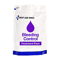 First Aid Only 12-Piece Bleeding Control Treatment Pack, 12 Pieces, Resealable Plastic Bag (91166)