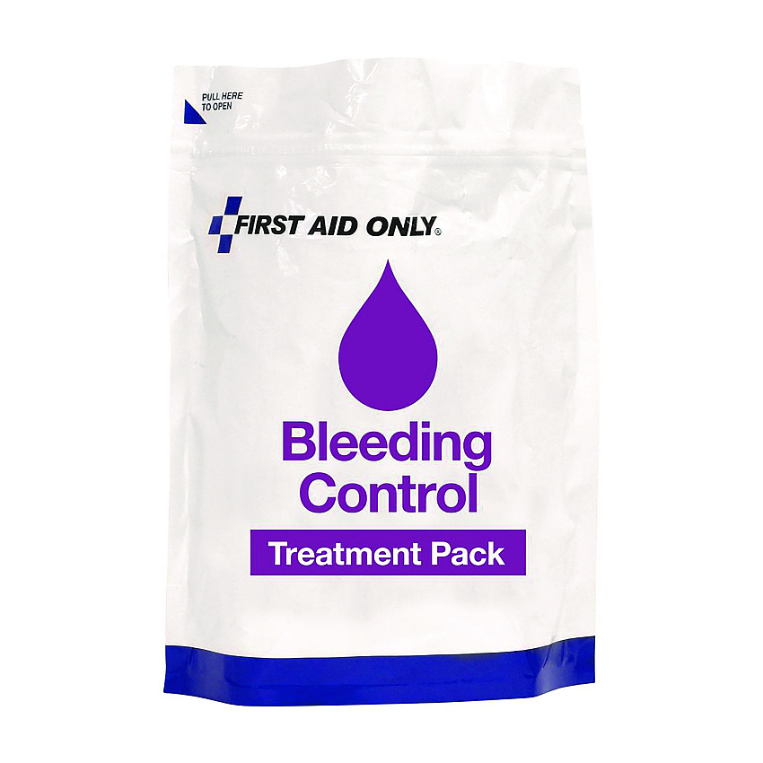 First Aid Only 12-Piece Bleeding Control Treatment Pack, 12 Pieces, Resealable Plastic Bag (91166)