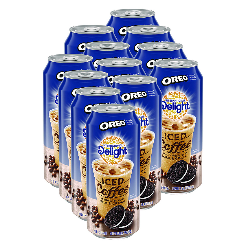 International Delight Iced Coffee, Oreo, 15 oz Can, 12/Carton (WWI07501)