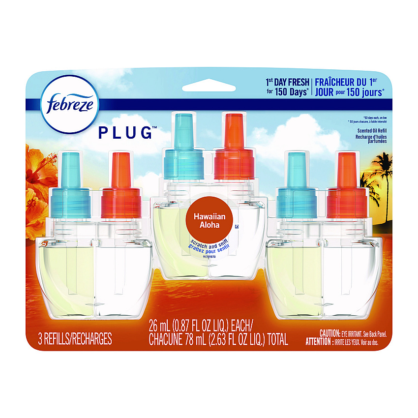 Febreze PLUG Air Freshener Refills, Mediterranean Lavender, 0.87 oz (54345)