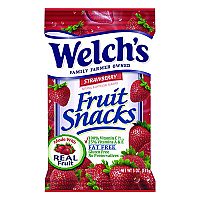 Welch's Fruit Snacks, Strawberry, 5 oz Pouch, 12/Box (PIM05096)