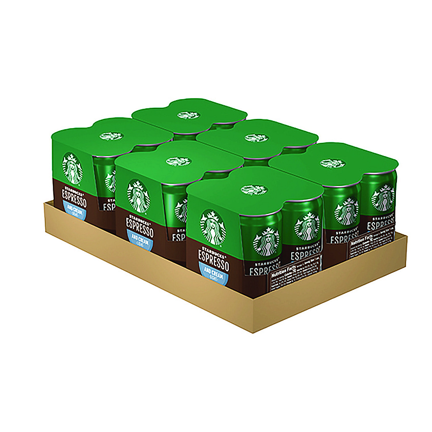 Starbucks Cold Brew Coffee, Espresso and Cream Light, 6.5 oz Can, 24/Carton (PEP04517)
