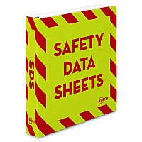 Avery Heavy-Duty Preprinted Safety Data Sheet Binder, 3 Rings, 1.5