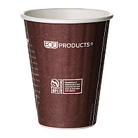 Eco-Products World Art Renewable and Compostable Insulated Hot Cups, PLA, 8 oz, 40/Pack, 20 Packs/Carton (EPBNHC8WD)
