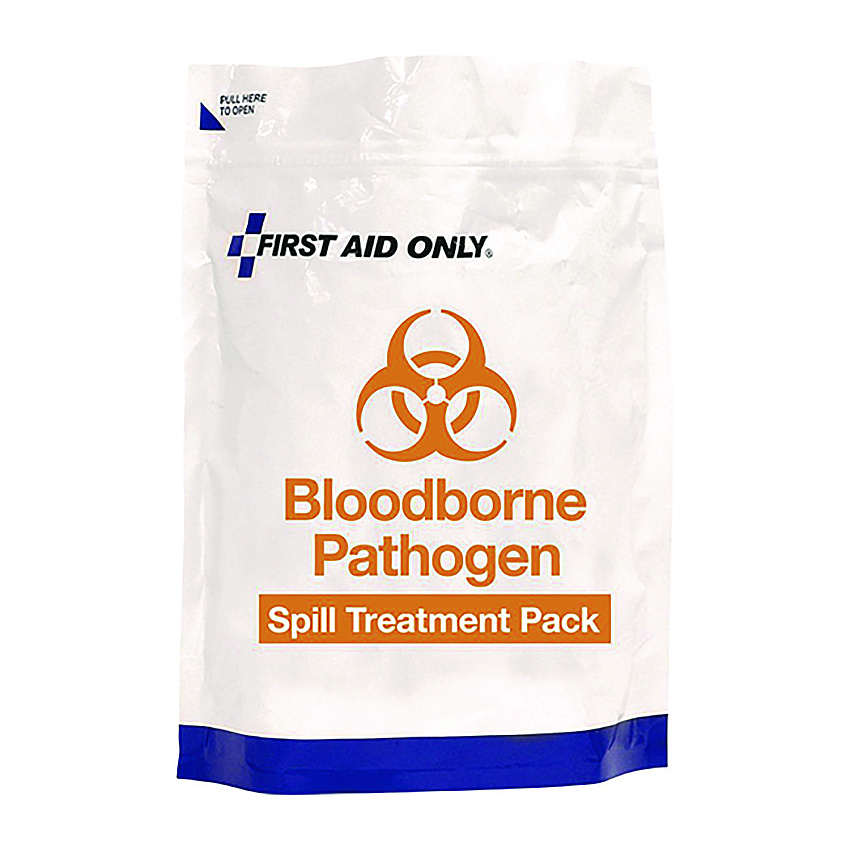 First Aid Only 15-Piece Blood-Borne Pathogen Treatment Pack, 15 Pieces, Resealable Plastic Bag (91169)