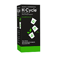 Keurig K-Cycle Cardboard Indoor Recycling Bin, Large, Cardboard, Black/Green/White, 5/Pack (5000350631)