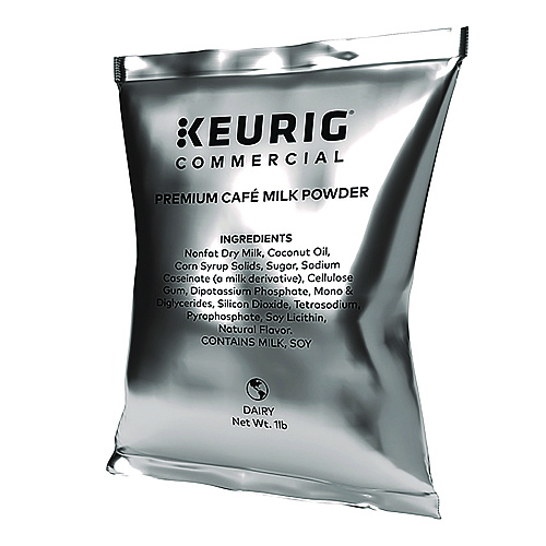 Keurig Premium Cafe Powders, Natural Milk, 16 oz Bag, 12/Carton (5000370311)