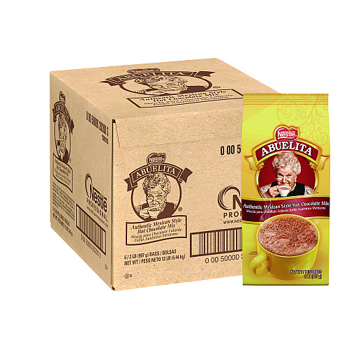 Nestle Mexican Style Hot Cocoa, Authentic Mexican Style, 2 lb Pouch, 6/Carton (NES202003)