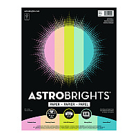 Astrobrights Color Paper - "Sprinkles" Assortment, 24 lb Bond Weight, 8.5 x 11, 25 Assorted, 300/Pack (94000)