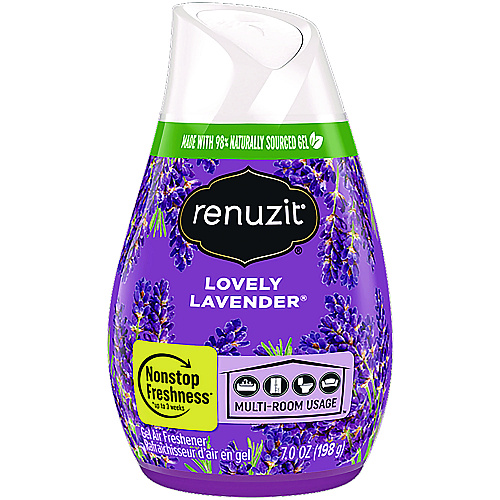 Renuzit Adjustables Air Freshener, Lovely Lavender, 7 oz Cone, 12/Carton (43133CT)