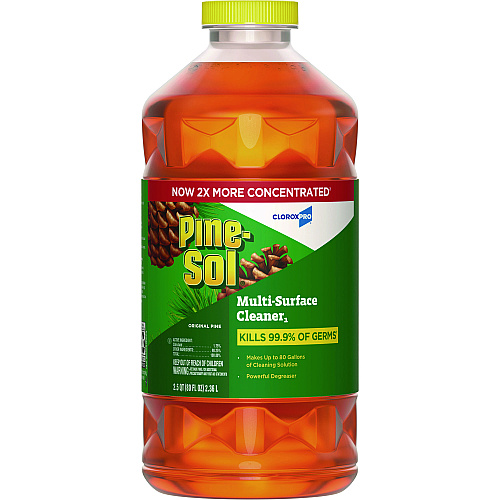 Pine-Sol CloroxPro Multi-Surface Cleaner Disinfectant Concentrated, Original Pine, 80 oz Bottle (60606EA)