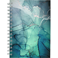 Cambridge Glacier Weekly/Monthly Planner, Glacier Artwork, 8.5 x 6.38, Blue/Gray/Silver Cover, 12-Month (Jan to Dec): 2025 (1727200)