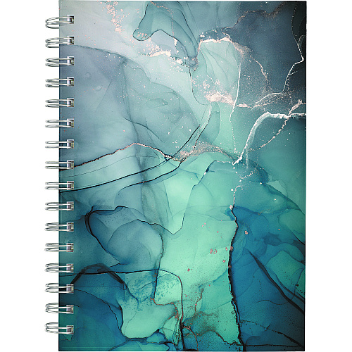 Cambridge Glacier Weekly/Monthly Planner, Glacier Artwork, 8.5 x 6.38, Blue/Gray/Silver Cover, 12-Month (Jan to Dec): 2025 (1727200)