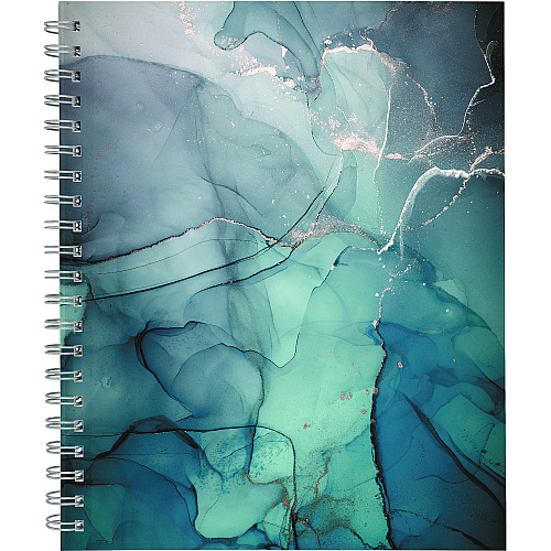 Cambridge Glacier Weekly/Monthly Planner, Glacier Artwork, 11 x 9.25, Blue/Gray/Silver Cover, 12-Month (Jan to Dec): 2025 (1727905)