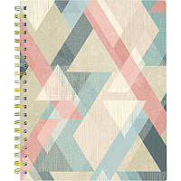 Cambridge Triad Weekly/Monthly Planner, Geometric Artwork, 11 x 9.25, Multicolor Cover, 12-Month (Jan to Dec): 2025 (1728905)