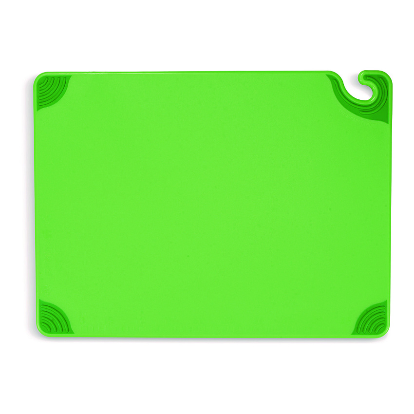 San Jamar Saf-T-Grip Cutting Board, 24 x 18 x 0.5, Green (CBG182412GN)