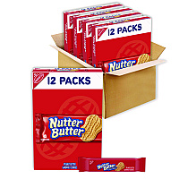 Nabisco Nutter Butter Cookies, 1.9 oz Pack, 48 Packs/Carton (03745)