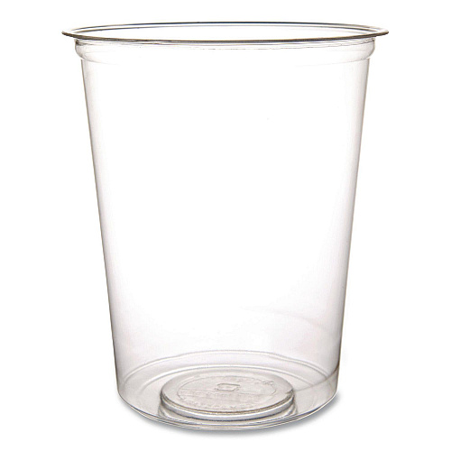 Eco-Products Round Deli Containers, 32 oz, 4.63" Diameter x 5.5" h, Clear, Plastic, 500/Carton (EPRDP32)