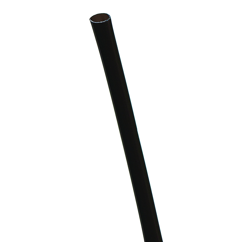 Eco-Products Unwrapped Straw, 5.75, Plastic, Black, 20,000/Carton (EPST513)