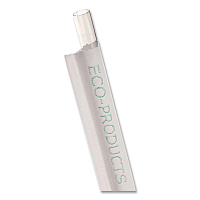 Wrapped Straw, 9.5", Clear, Plastic, 4,800/carton