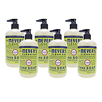 Mrs. Meyer's Clean Day Liquid Hand Soap, Lemon Scent, 12.5 oz, 6/Carton (373205)