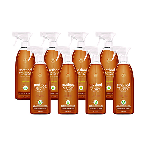 Method Daily Wood Cleaner, 28 oz Spray Bottle, 8/Carton (01182CT)