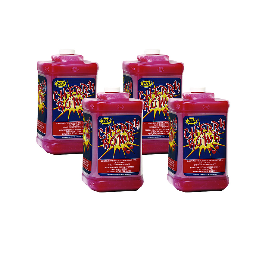 Zep Cherry Bomb Hand Cleaner Refill, Cherry Scent, 1 gal, 4/Carton (95124)
