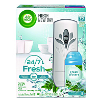 Air Wick Freshmatic Life Scents Starter Kit, 5.89 oz Fresh Waters Refill/AA Battery (88413KT)