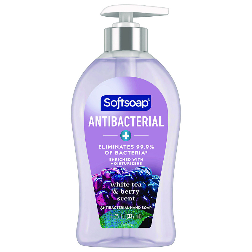 Softsoap Antibacterial Hand Soap, White Tea and Berry Fusion Scent, 11.25 oz (44573EA)