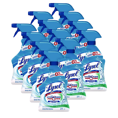 Lysol&reg; Power & Free Bathroom Cleaner, 22 oz., 12 Bottles (85668CT)