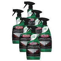 WEIMAN Granite Cleaner and Polish, Citrus Scent, 24 oz Spray Bottle, 6/Carton (109)