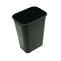 Impact Soft-Sided Wastebasket, 41 qt, Polyethylene, Black (77035)