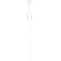 Impact Economy Plastic Dispensing Pump with Senior Rieke Adapter for 5 gal Pails and 38 mm Screwcap for 1 gal Jugs, White (904AEA)