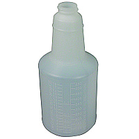 Impact Plastic Bottles with Graduations, 24 oz, Clear, 24/Carton (5024WG2491)