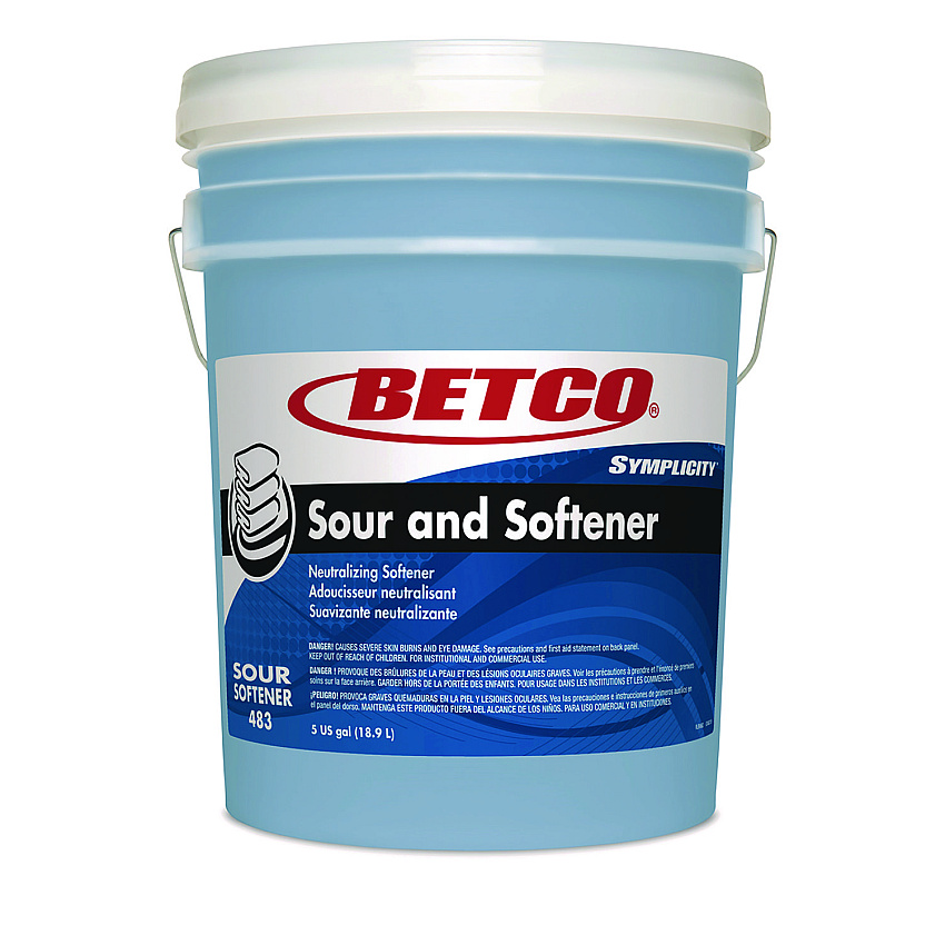 Betco Symplicity Sour and Softener, Springtime Fresh Scent, 5 gal Pail (4837800)