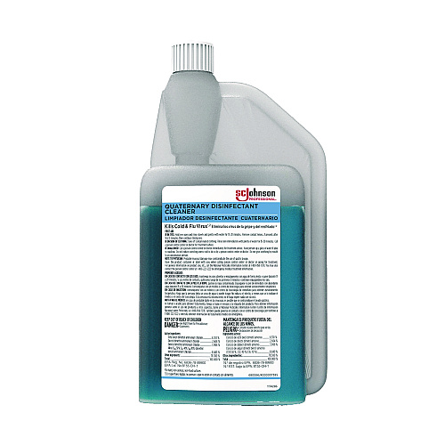 SC Johnson Professional Quaternary Disinfectant Cleaner, 32 oz Bottle, 6/Carton (680066)