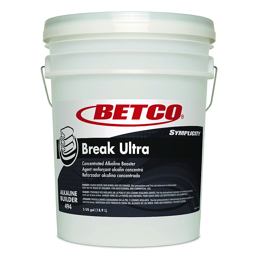 Betco Symplicity Break Ultra Alkaline Booster, Unscented, 5 gal Pail (4947800)